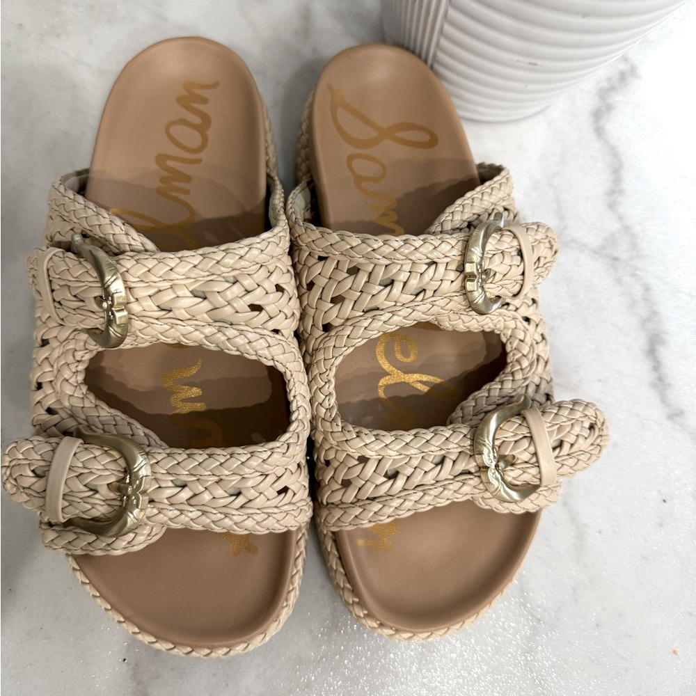 Sam Edelman beige sandals, like-new, size 7